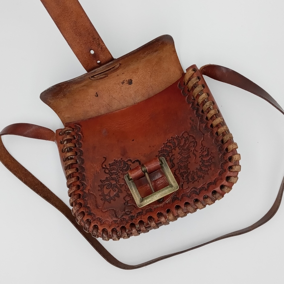 Vintage Handmade Leather Bag - Picture 8 of 13